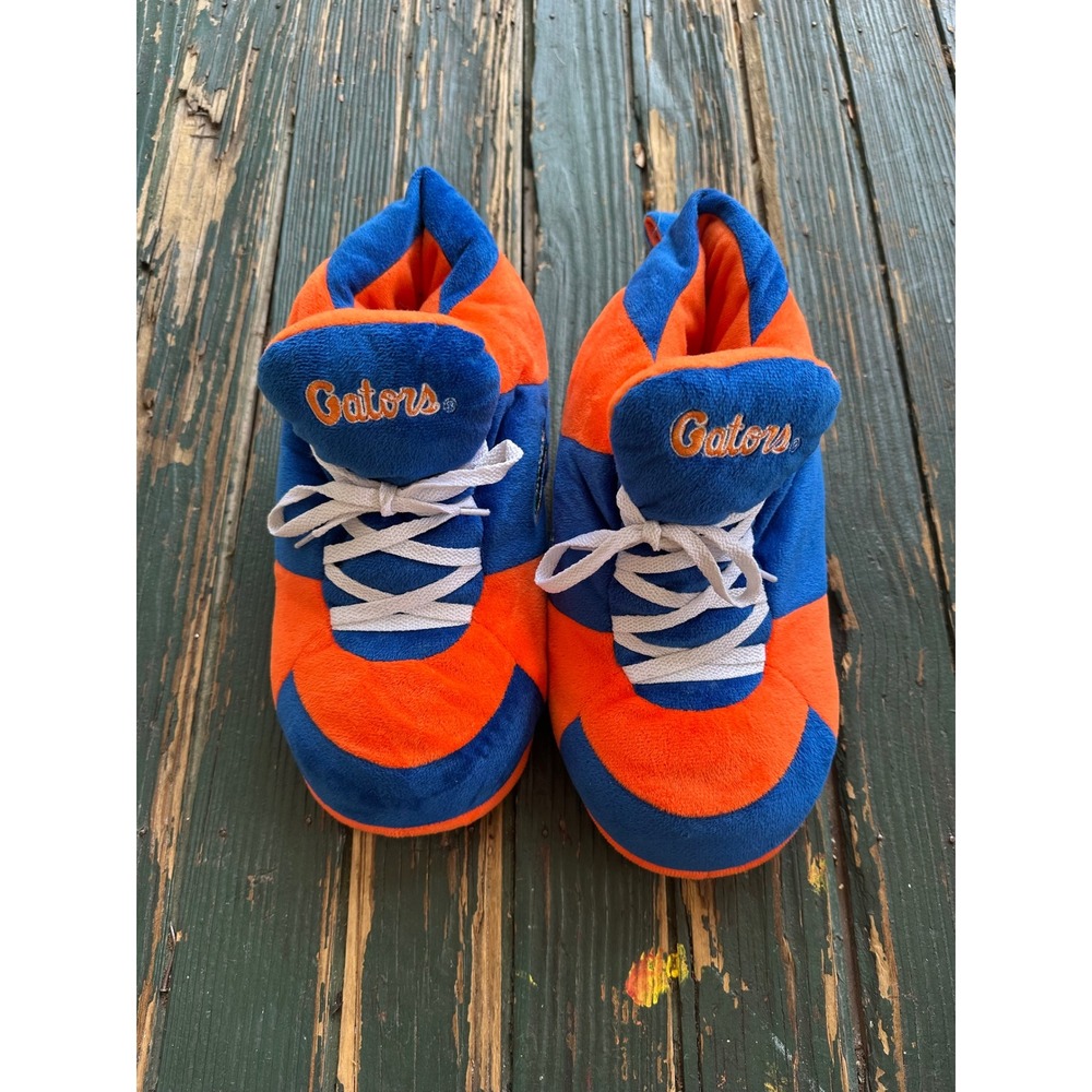 Florida Gators Plush Sneaker Slippers Orange Blue UF NCAA House Shoes Mens Large